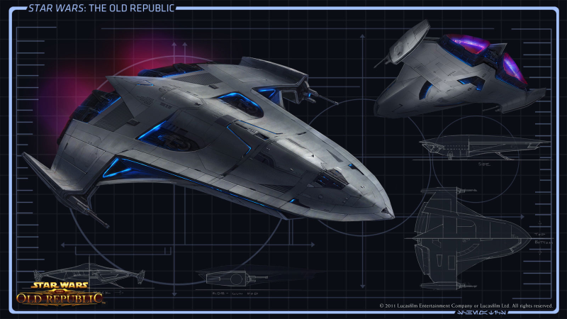 Illustration for article titled Where Do Star Wars: The Old Republic Starships Come From?